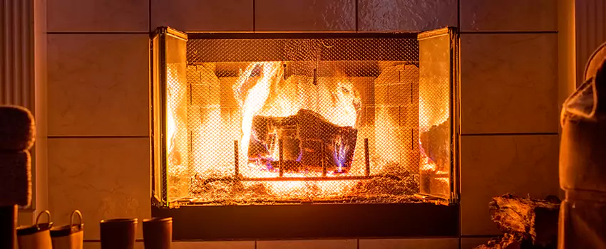 Mendota Hearth Landscape Fireplace Installation in Longmeadow, Massachusetts