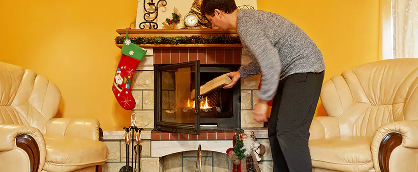 Rusted Metal Fireplace Restoration in Longmeadow, Massachusetts